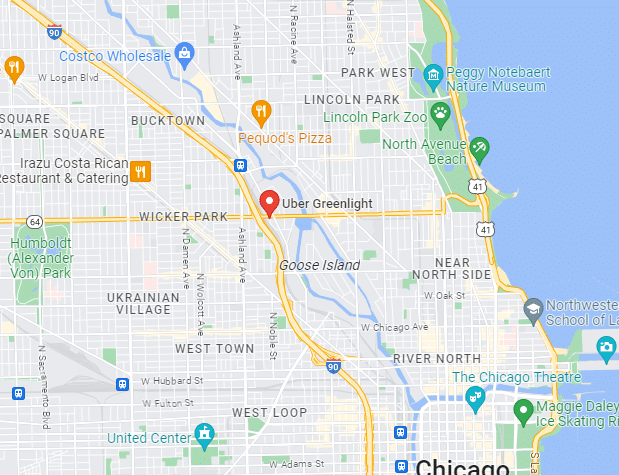 Oficina Central de Uber en Chicago.